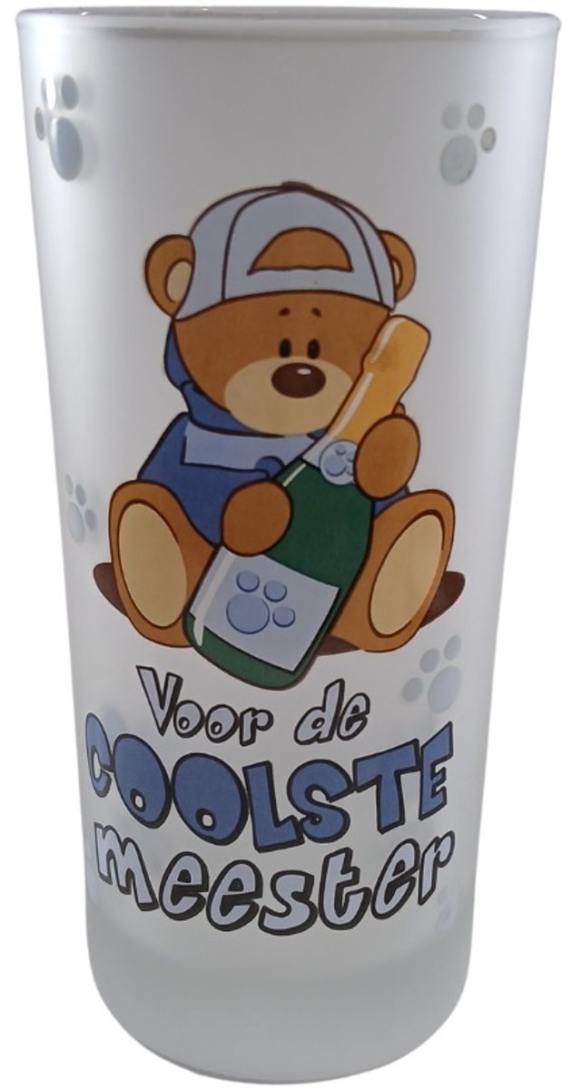 Kwikki glas Voor de Coolste Meester