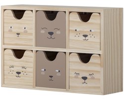 Bloomingville Mini Bureau Organizer met Lades Calle 27x18x8