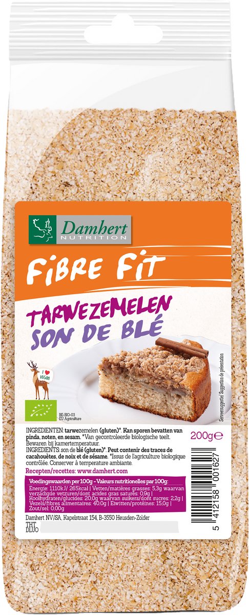 Goedkoopste Damhert Fibre Fit Tarwezemelen 1ST