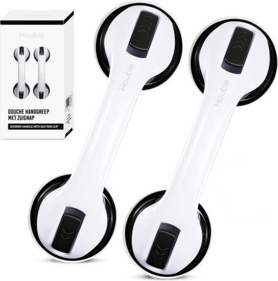 HOUBIE® 2 Stuks Douche Handgreep met Zuignap Badkamer