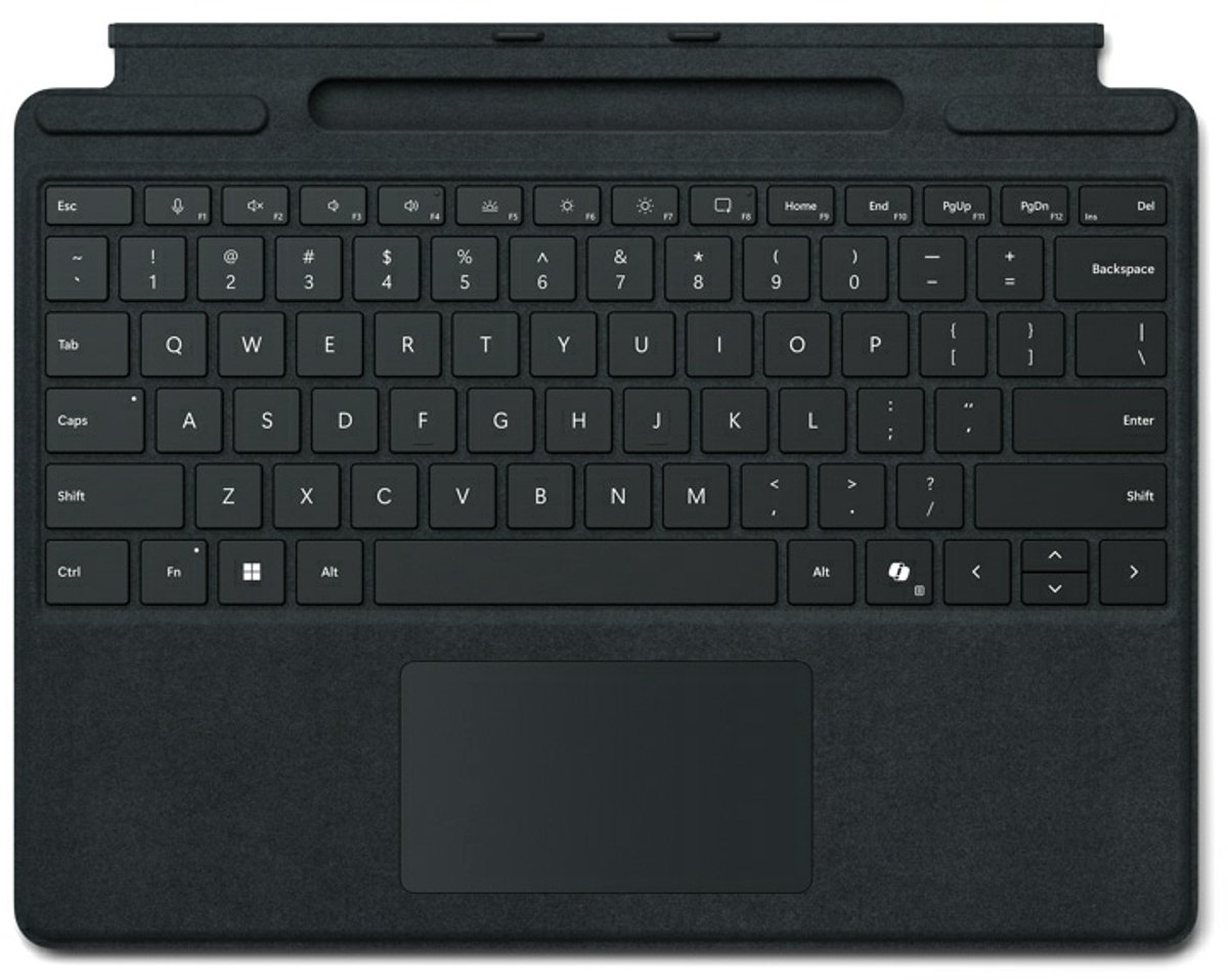 Microsoft Surface Pro Keyboard with pen storage for Business AZERTY Frans Microsoft Cover port Zwart