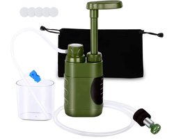 Waterfilter - Waterfilter Noodpakket - Water Zuiveringspomp - Waterfilter Survival - Filtert 3000L - Water Filter Straw - BPA-Vrij - Outdoor Life - Survival En Waterzuiveringsapparaat - Water Filtersysteem - Overlevingsuitrusting - Water Filter