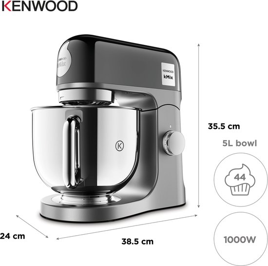 Kenwood kMix KMX760BC - Keukenmachine - Zwart/Zilver van Merkloos — afbeelding 5