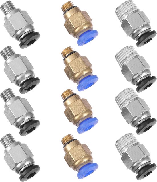 10 Set Pneumatic Valve Connector Head For VORON Extruder 3D Printer Ptfe Ecas04