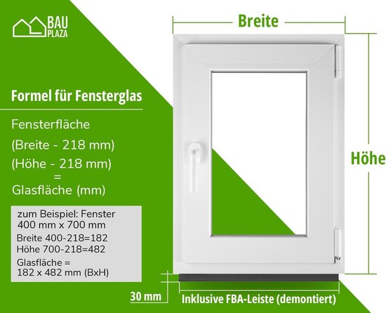 Kunststof draai/kiepraam, geïsoleerd, 1,20 x 1,05 m (bxh) - Snoei Handel