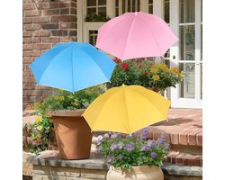 3 stuks plantenparaplu's voor buitenplanten, tuinparaplu voor potplanten en tuinbedden, bieden schaduw om planten te beschermen tegen de felle zon