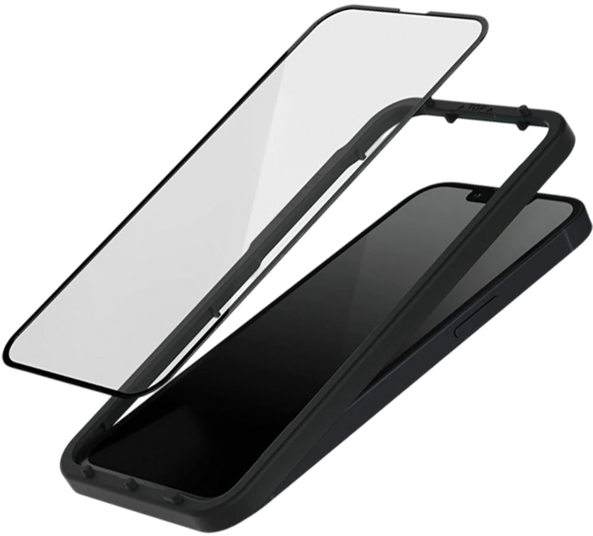 Rhinoshield, 3D anti-schok en blauw licht zachte schermbescherming Geschikt voor Apple iPhone 13 en 14, Transparant