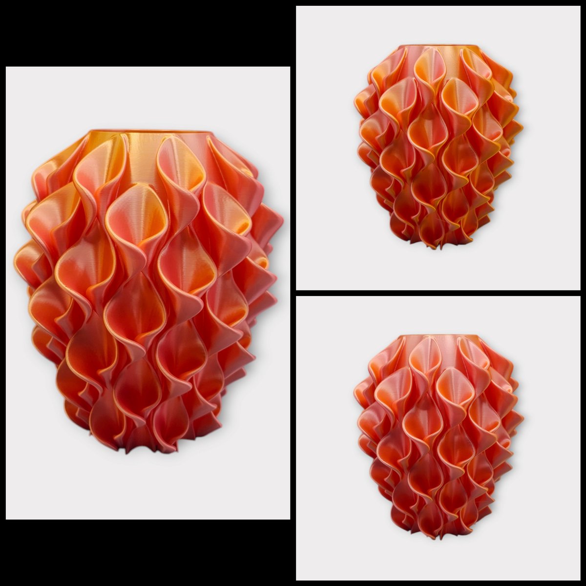 Layerzz - trendy vaas Florea - droogbloemen en zijdebloemen -uniek- meerkleurig- roze geel 20cm