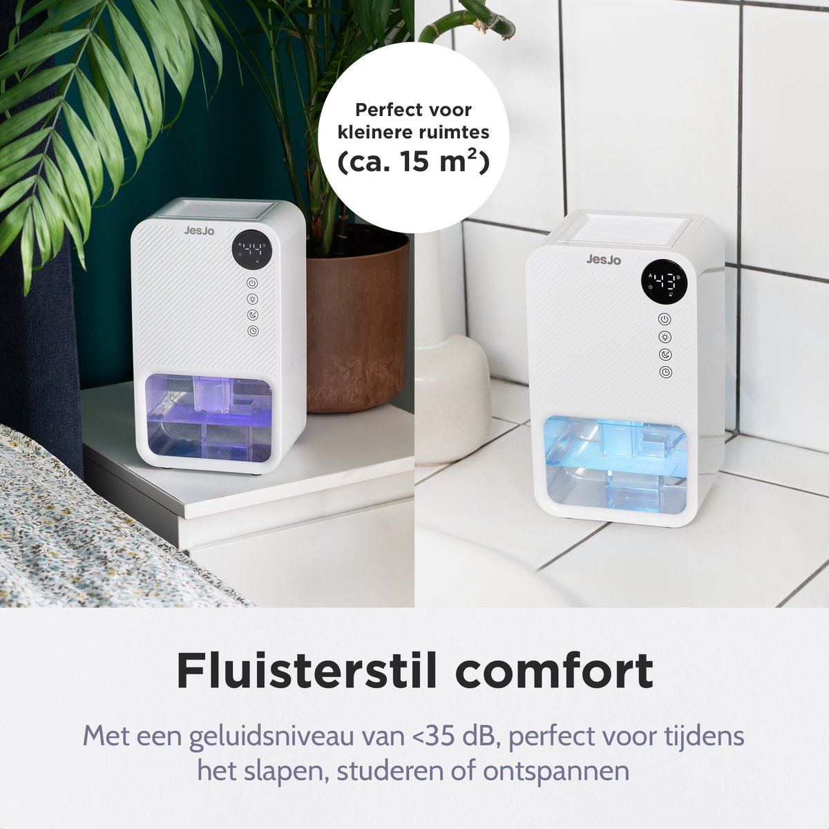 Stille luchtontvochtiger met timer, slaapstand, automatisch Stille luchtontvochtiger met timer, slaapstand, automatisch