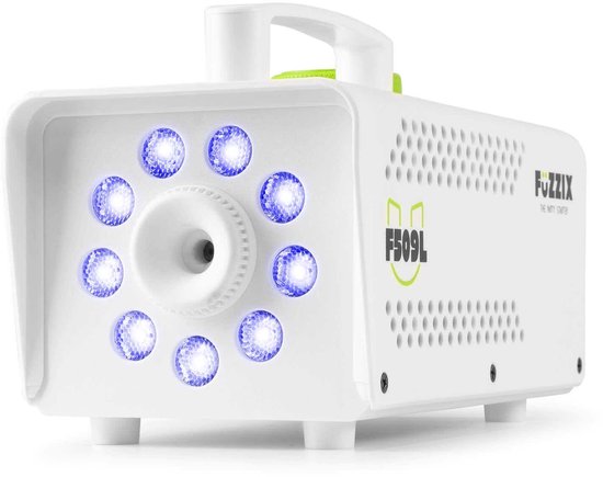 Machine à fumée Witte Party - Fuzzix F509LW - Avec effets lumineux et 1L de liquide à fumée - Avec télécommande sans fil