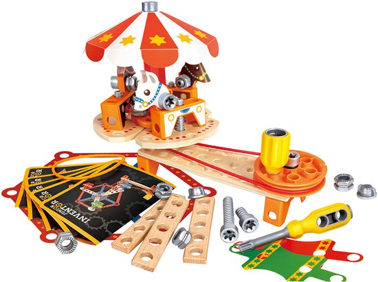 Hape bouwset - Carnival Builder Set - STEM speelgoed voor kinderen.