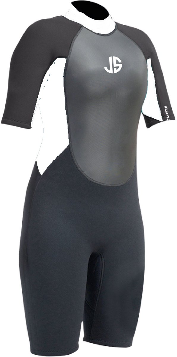 JS - TARIFA II Dames Shorty Wetsuit 3/2 FL - Wetsuit - Surf - Sup - Zeilen - 18 UK - maat 44
