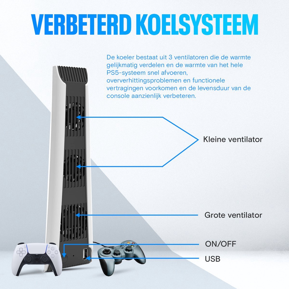 Levay - PS5 ventilator - PS5 cooling fan – foto 3