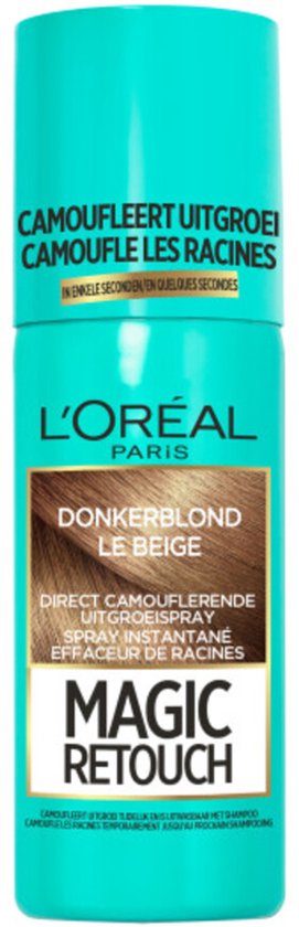 L’Oréal Paris Magic Retouch Donkerblond - Camouflerende Uitgroeispray - Makkelijk en snel aan te brengen - 75 ml - haarverf