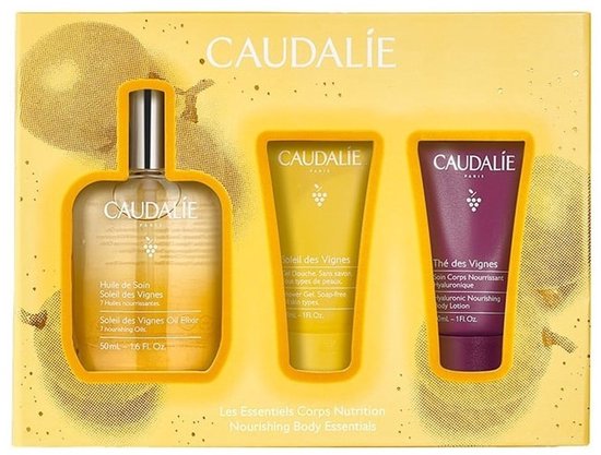 CAUDALIE - Hydratatie Soleil des Vignes Oil Elixir Set - 3 st - Douche & Badsets