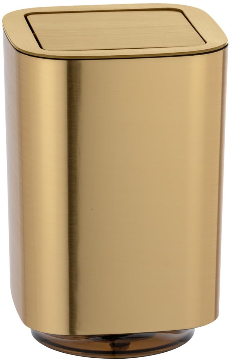 Ibenzoa® Geavanceerde Plastic Afvalemmer met Verstelbaar Deksel - Perfect voor Badkamer en Kleine Items