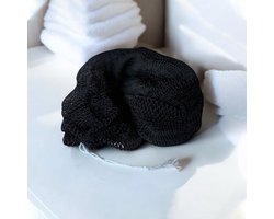 AfricanFabs® Afrikaanse spons / net sponge - traditionele SAPO spons / Ghanese scrub spons - Zwart