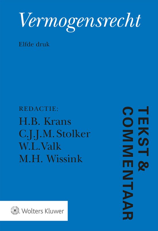 Tekst & Commentaar - Vermogensrecht - cover