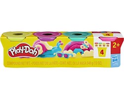 foto van Play-Doh 4-pack Levendige kleuren, potjes met 85 gram, knutselen voor kinderen van 2+