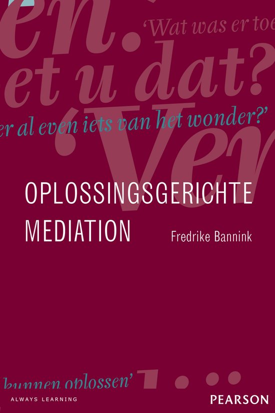 Oplossingsgerichte mediation - cover
