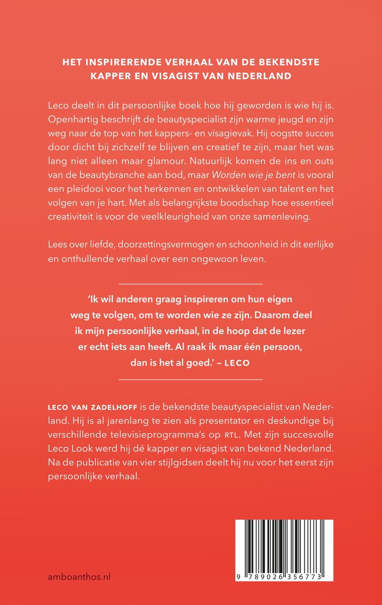 Leco, Worden wie je bent - back cover