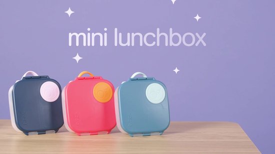 b.box Mini Lunchbox | Bentobox met 3 Vakken (2 Lekvrij) | Ideaal voor Peuters, Lunch & Snacks voor Kinderen | Voor een Heel Stuk Fruit | BPA-vrij
