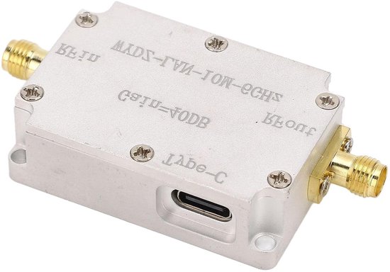 Amplificatore Low Noise 40dB 10MHz-6GHz Con Alimentazione USB-C - LNA RF Per Trasmissioni