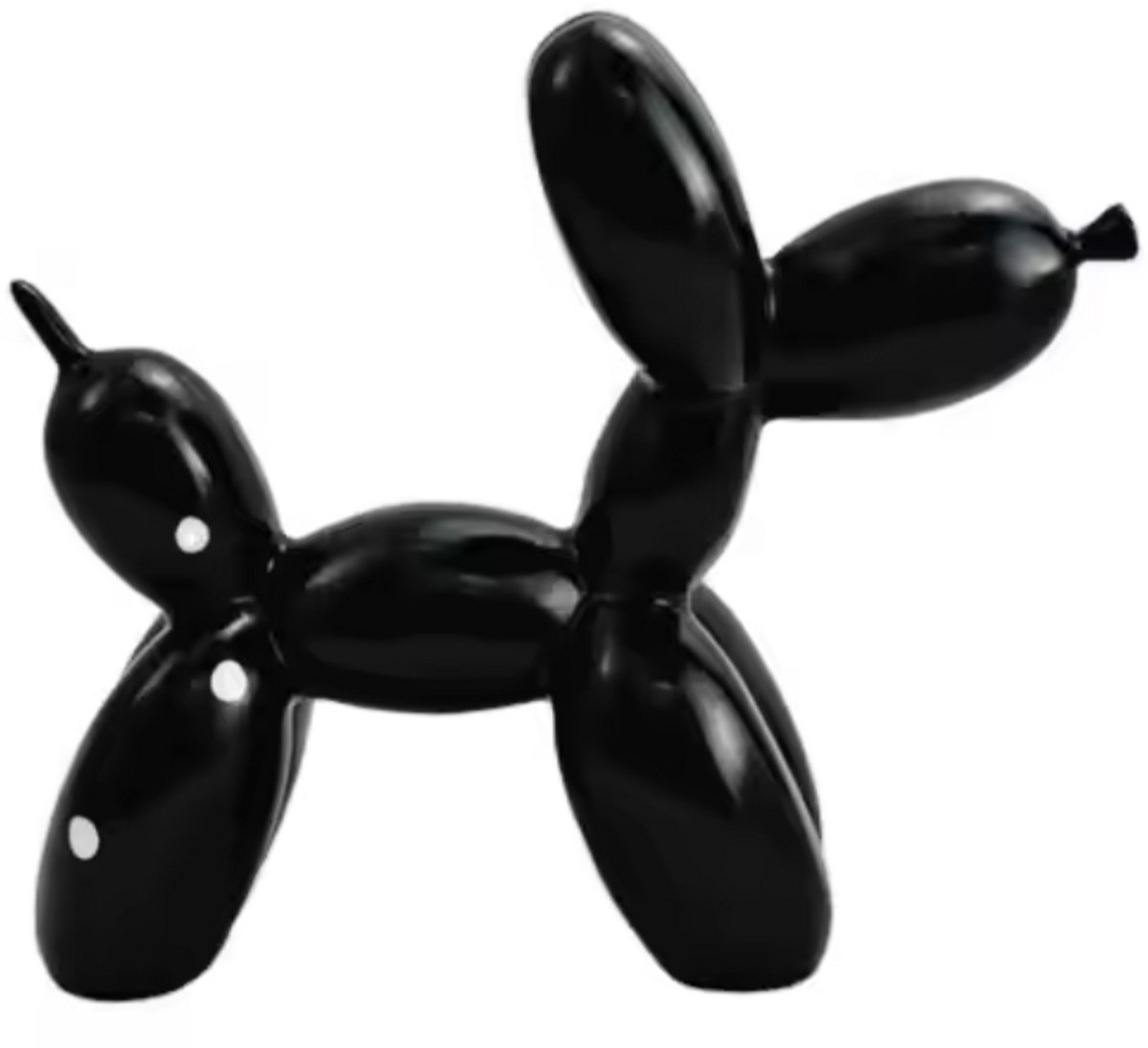 DWIH - Standbeeld Ballon Hond - Jeff Koons kleine replica - Verjaardag Versiering - zWART- Kinderkamer Decoratie - 9 cm