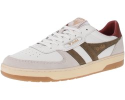 Gola Hawk - Herensneaker - Wit-Khaki-Roest