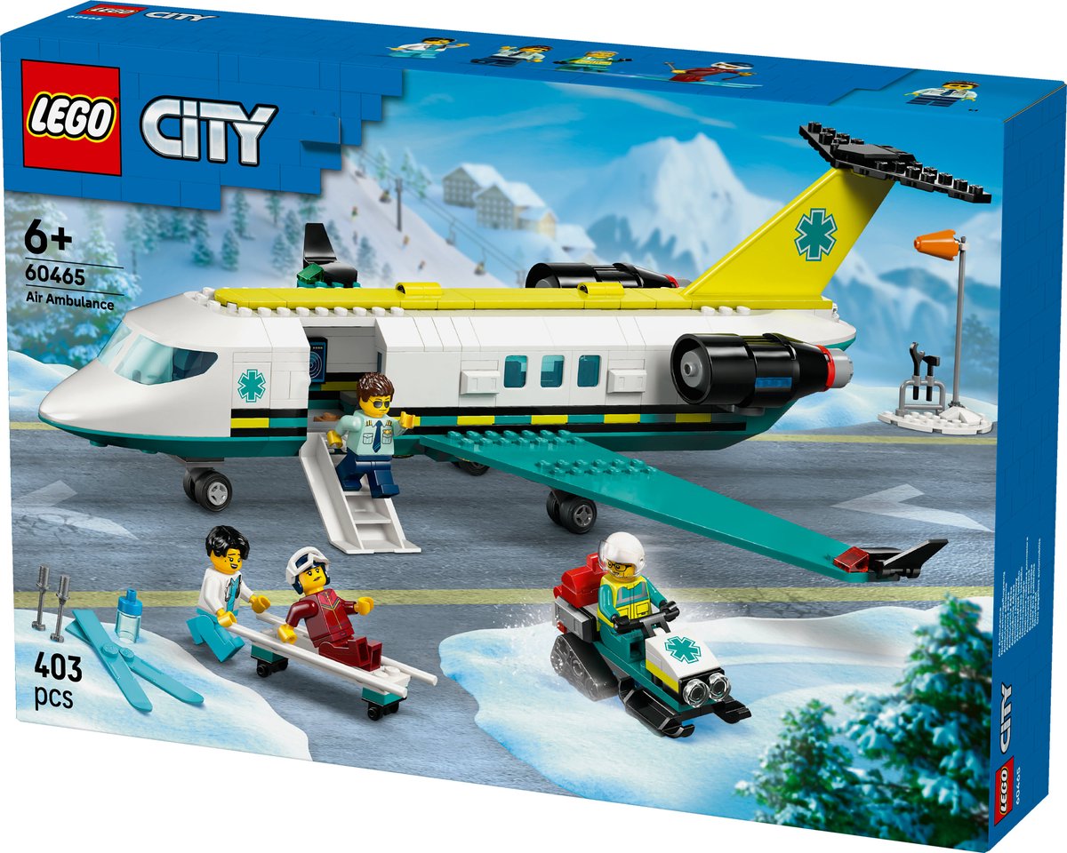 LEGO® City Ambulancevliegtuig, Speelgoedvliegtuig - 60465 — afbeelding 14