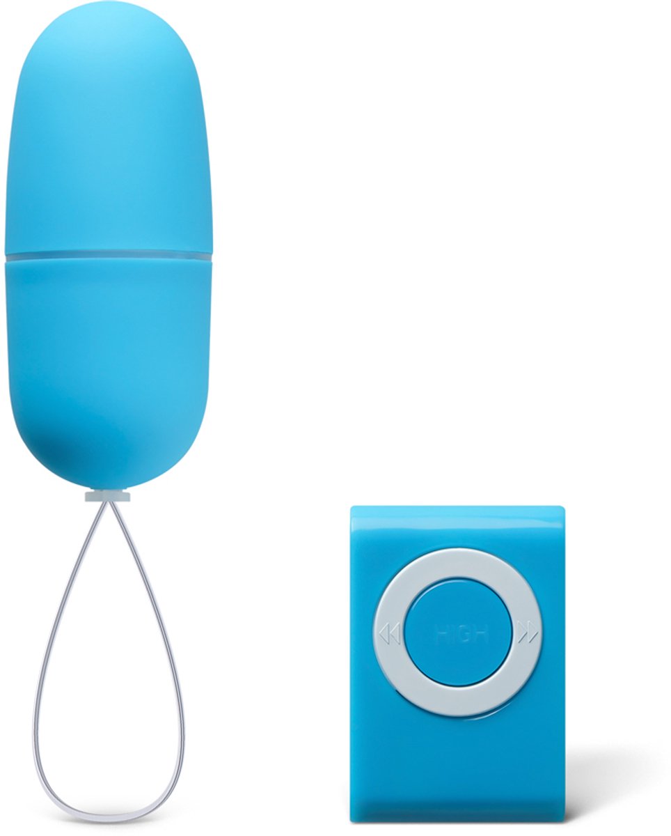 Draadloze Blauw Bullet Vibrator met Afstandsbediening – Krachtige Stimulatie in Stijlvol Design