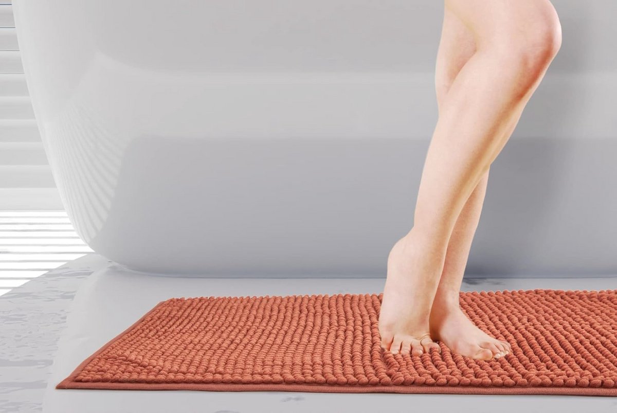 Antislip Badkamertapijt in Burnt Orange - 45x75cm