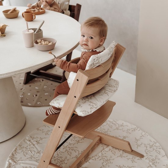 Meyco Baby Branches kinderstoel knoeimat - sand van Meyco — afbeelding 4