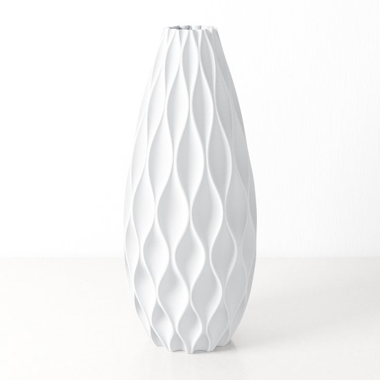 MOTHER OF PEARL witte schelpen vaas bloempot 57cm