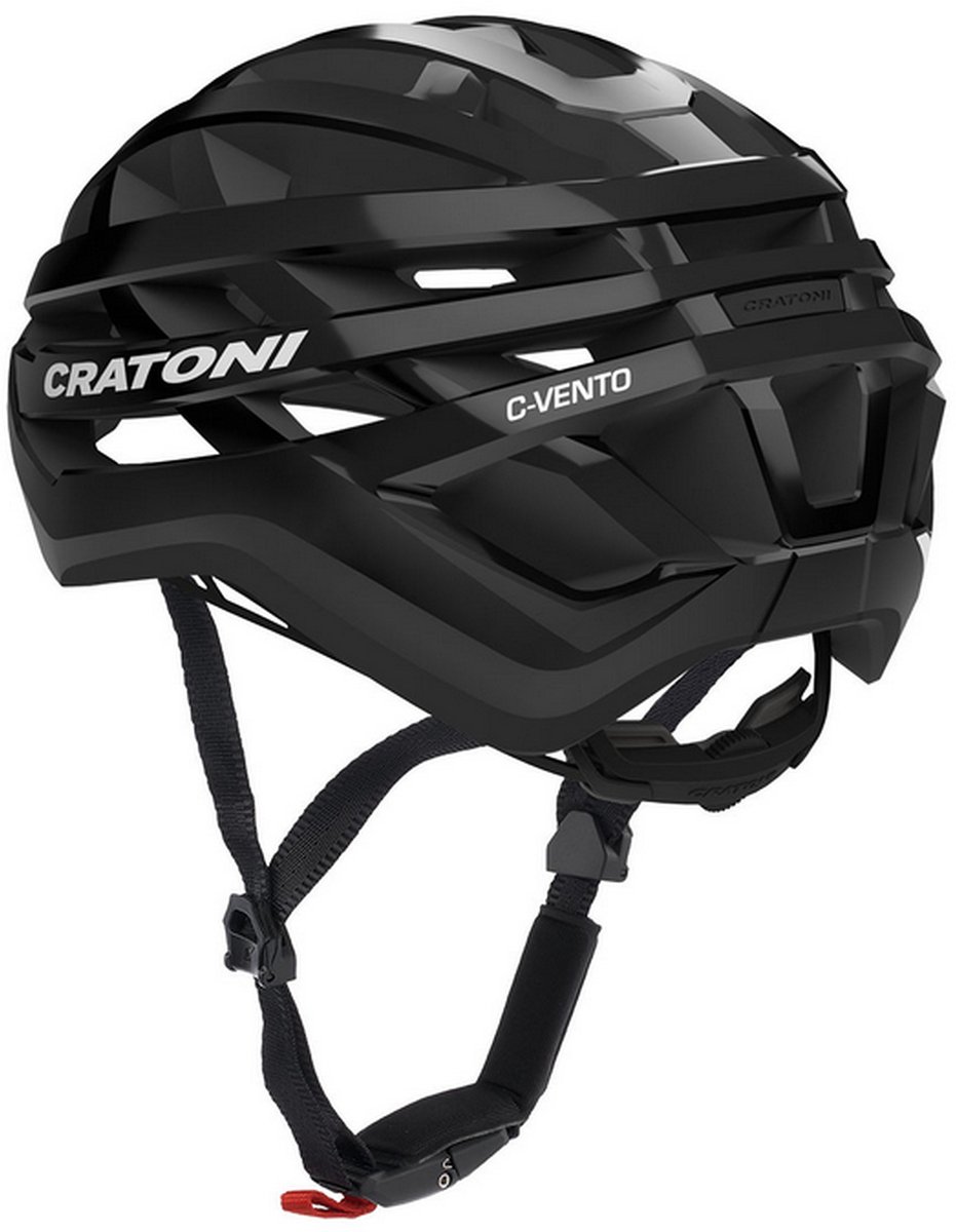 Helm Cratoni C-vento Zwart Glanzend/mat - M/l (56-60cm) - S-M (52-57 cm)