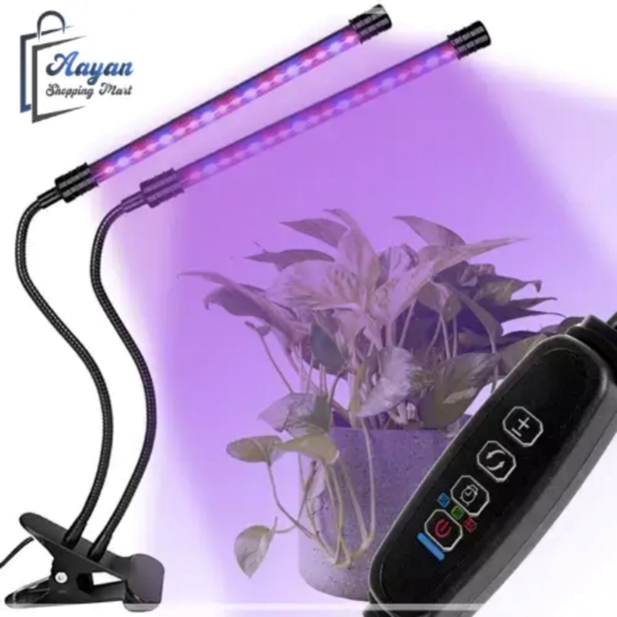 Kweeklamp LED 20 LED (13 Rood/7 Blauw) - 2 Stuks - USB- Groeilamp - Kweeklamp - Rood 630nm / Blauw 472nm - Groei & Bloei - Grow light - 3 licht modi - Timer - 41045
