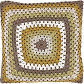 DUCA - Sierkussen taupe 45x45 cm - Dutch Decor