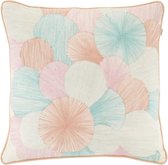 Dutch Decor SONAM - Sierkussen zalm 45x45 cm - roze