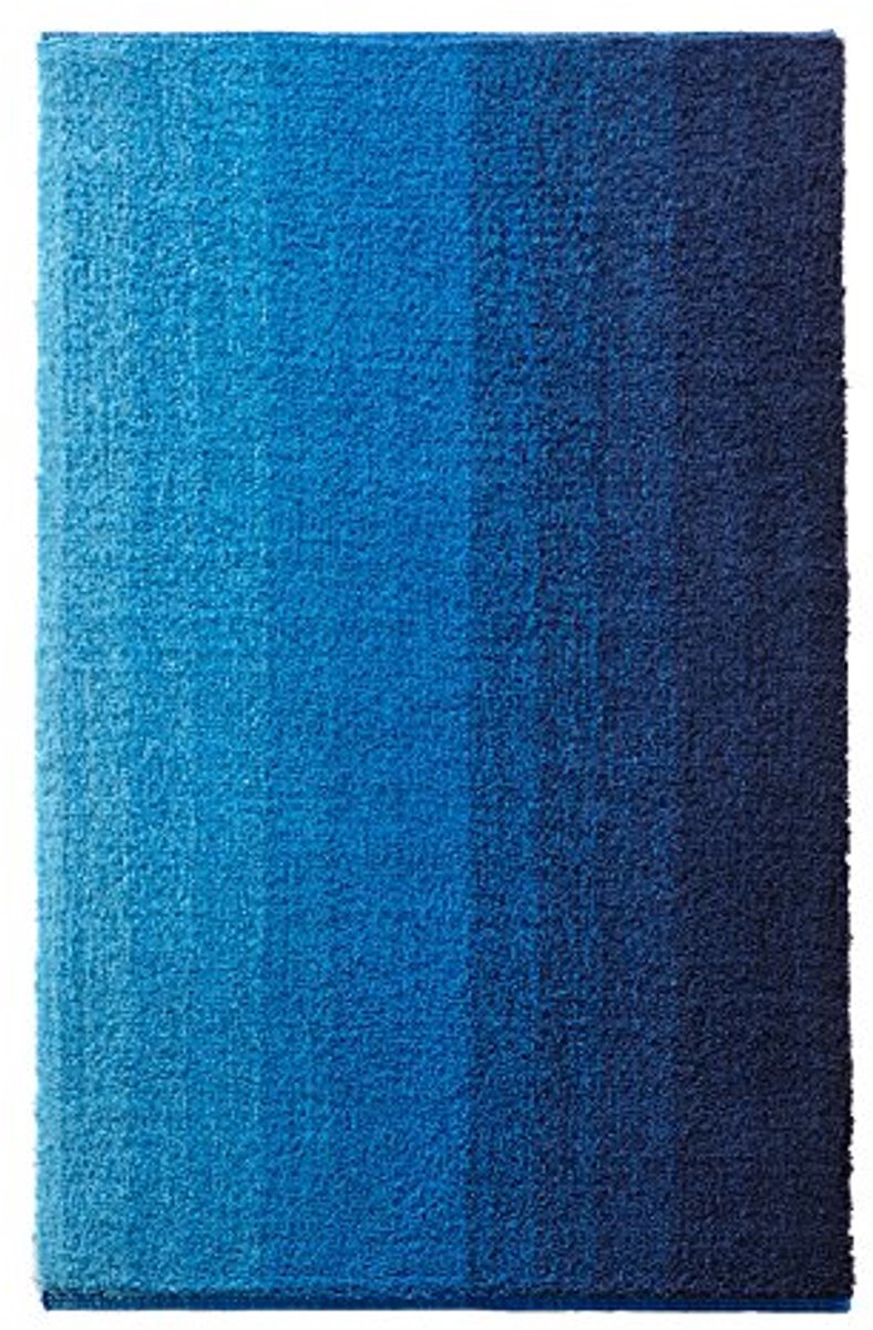 Dyckhoff Colori badmat, blauw, 70 x 120 cm, 100% biologisch katoen, GOTS