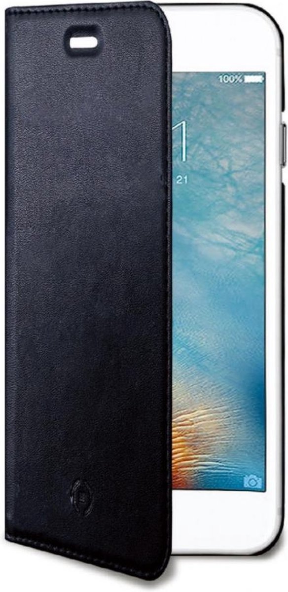 Celly Air Case Book Hoesje - Zwart - voor iPhone 7 / 8 / SE (2020/2022)