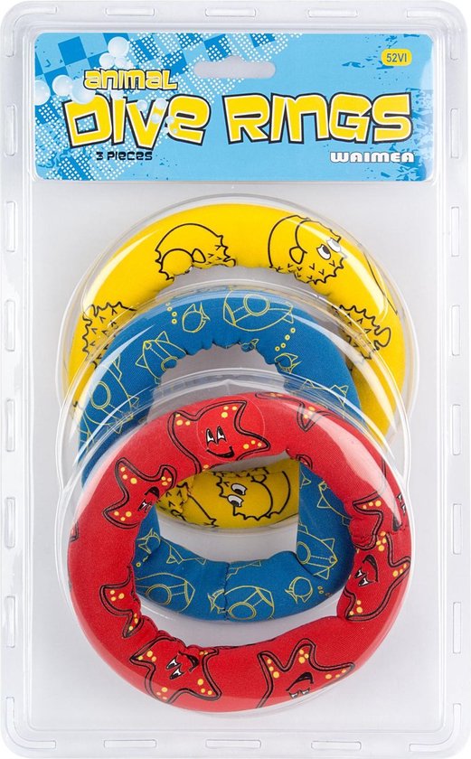 Waimea Duik Ringen - 3 stuks - Wateranimals