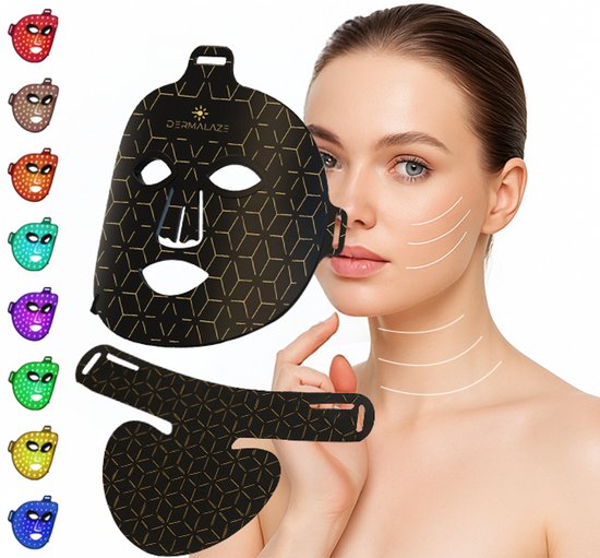 Dermalaze LED Gezichtsmasker en Nekmasker