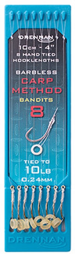 Leurres Drennan Carp Method Bandit 10 cm sans ardillon (8 pièces) - Taille : 16
