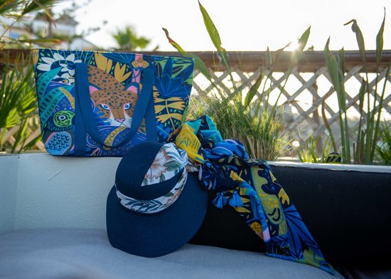 Sac Valentina- Accessoires Junkie Amsterdam- Femme- Sac bandoulière- Nylon recyclé- Imprimé Animaux Nombreux rangements- Klein- Stylé- Uni- Marron