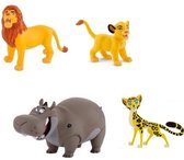 Bullyland Leeuwenkoning/ Lion King speelset met o.a. Simba 4-8cm