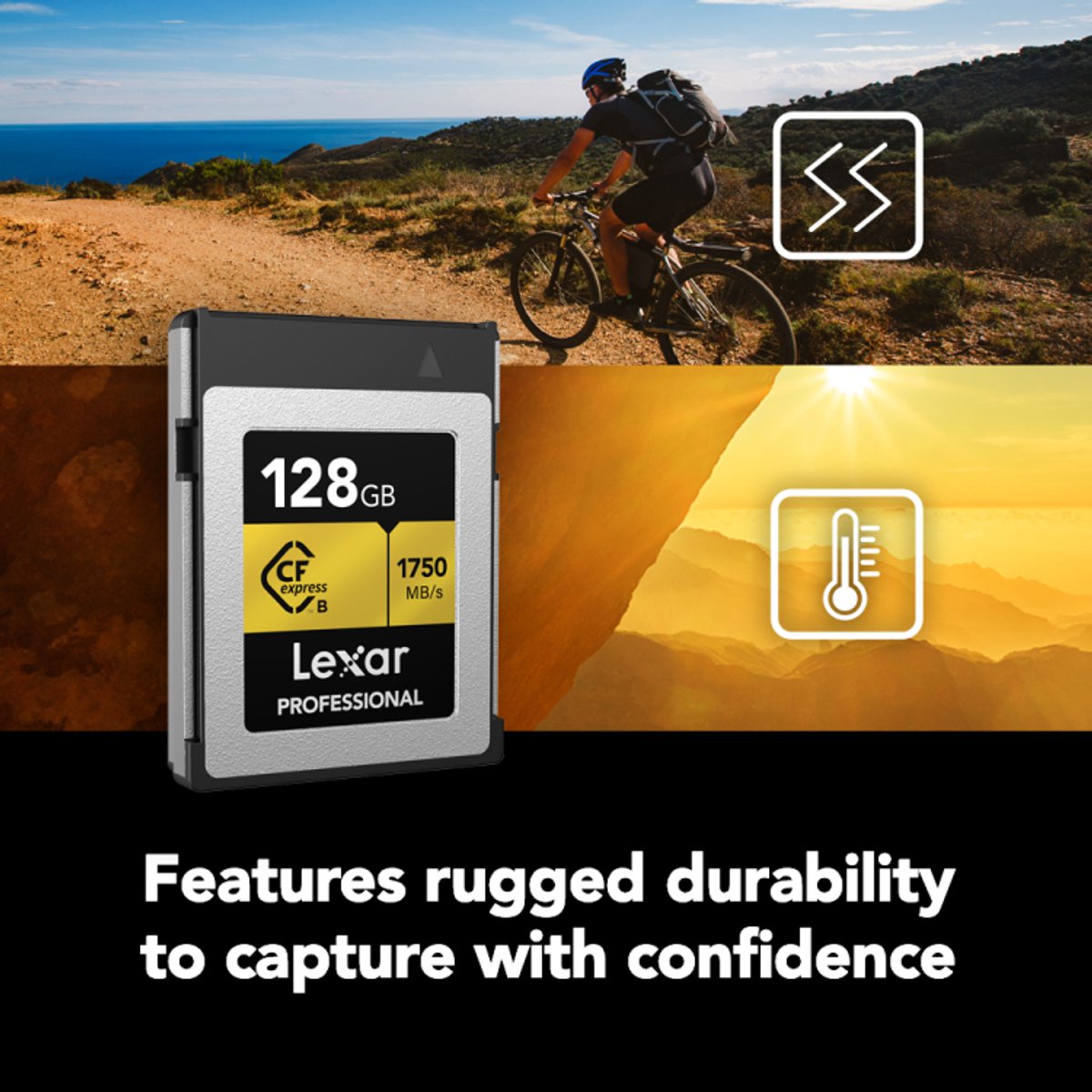 Lexar CFexpress PRO Type B Gold Series 128GB - Lezen 1750MB