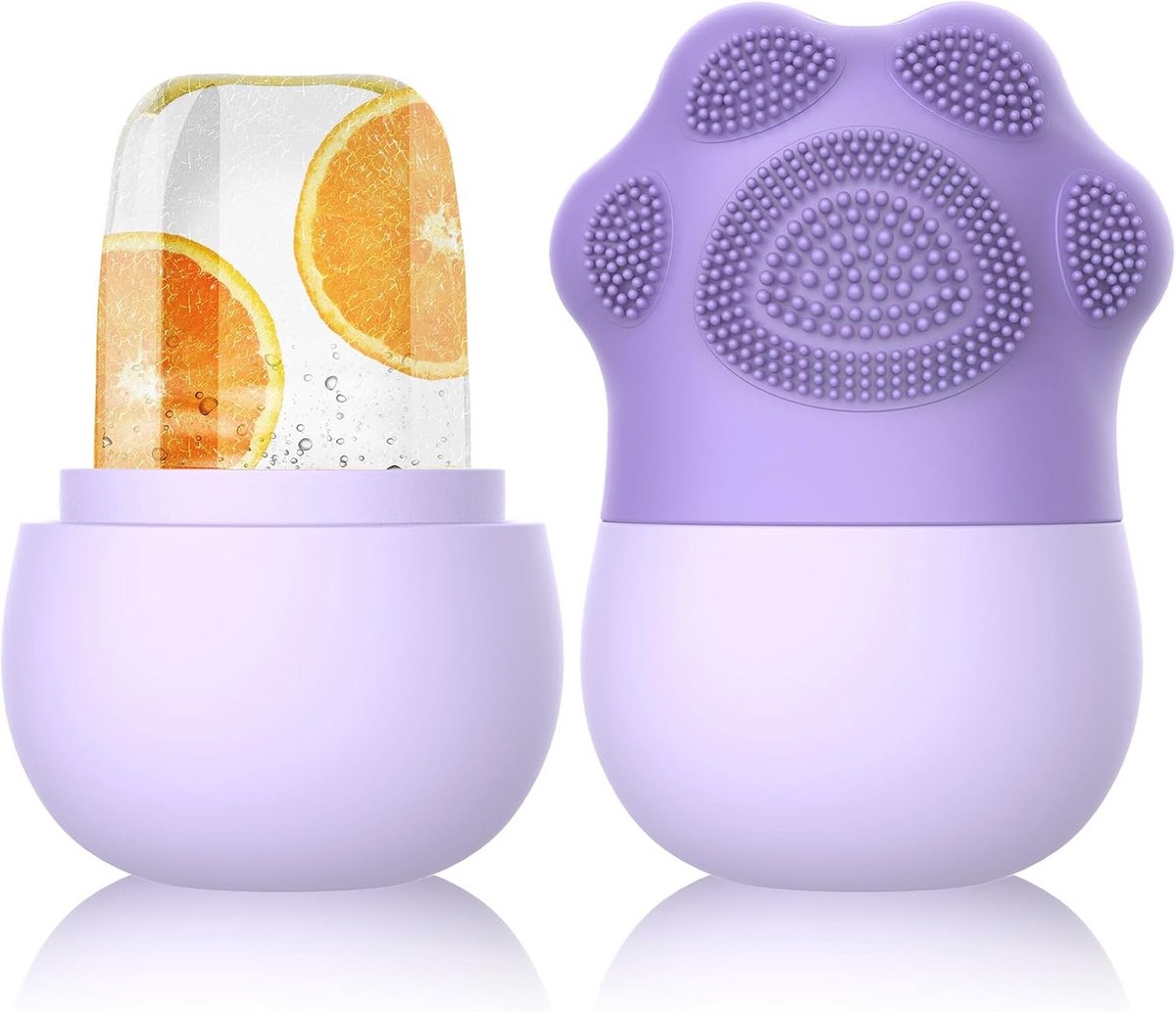 Siliconen IJsroller voor Gezichtsmassage - Huidversteviging & Anti-Aging