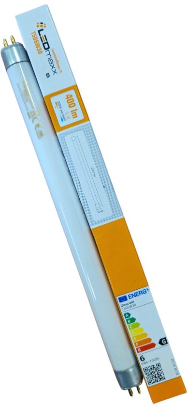 LEDmaxx TL-lamp T506W30, 400lm, 3000K, met energielabel G.