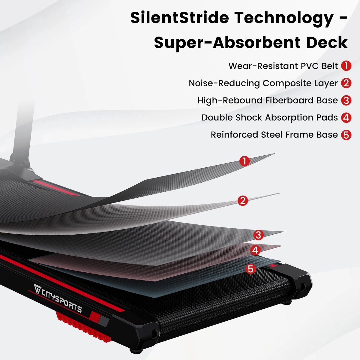 Afbeelding 3 van Rustive - Fitness - Loopband Inklapbaar - Elektrisch - Incl. LED Display-App - Tot 12 Km/u Instelbaar - Voor Thuis - Roze