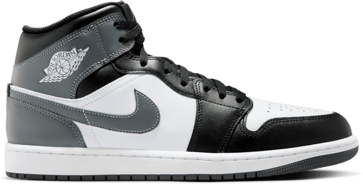 black and grey mid jordan 1